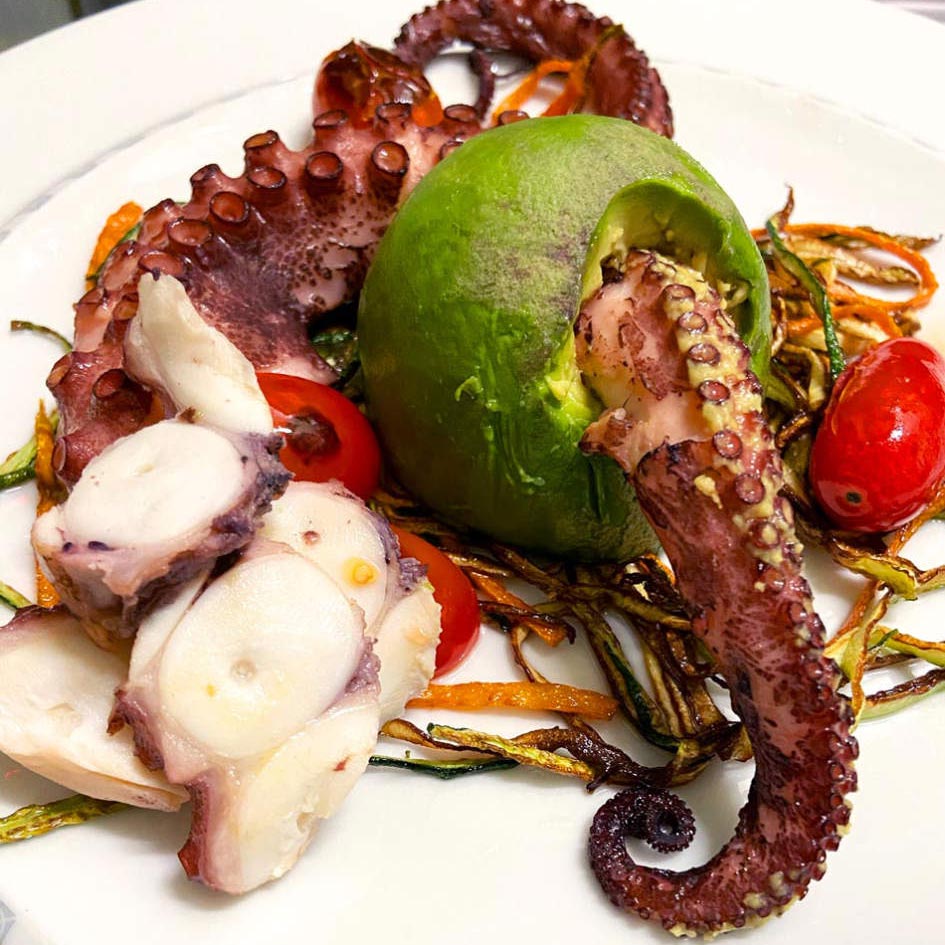 BIN141 nyc restaurant East Village octopus avocado